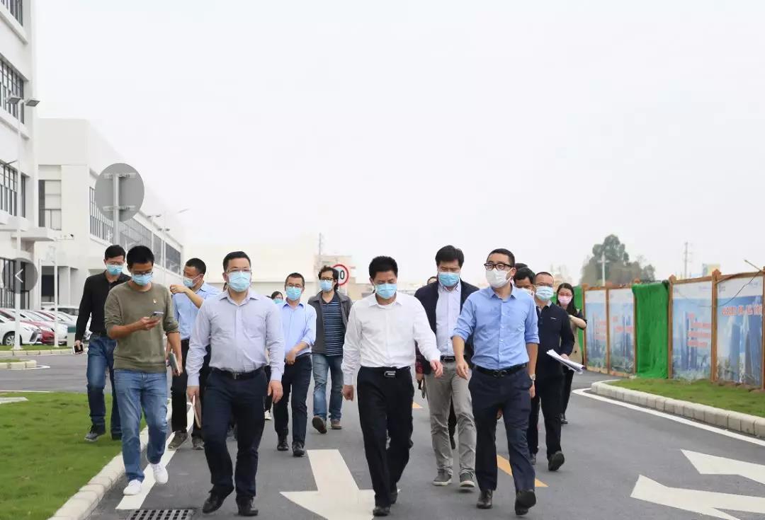 顺德区委副书记、区长彭聪恩一行调研熊猫体育环境顺德环保科技产业园